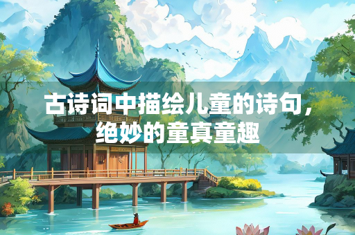 古诗词中描绘儿童的诗句，绝妙的童真童趣