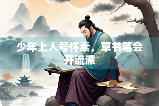 少年上人号怀素，草书笔会开流派