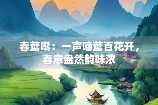 春莺啭：一声啼莺百花开，春意盎然韵味浓