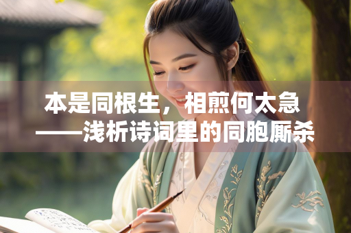 本是同根生，相煎何太急 ——浅析诗词里的同胞厮杀