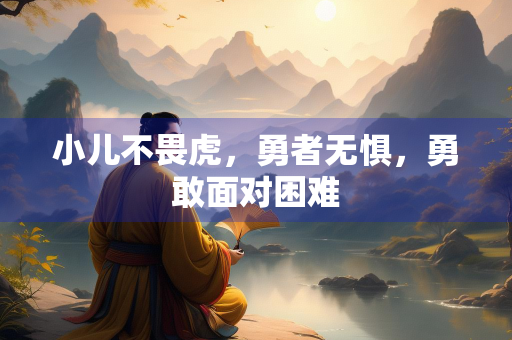 小儿不畏虎，勇者无惧，勇敢面对困难