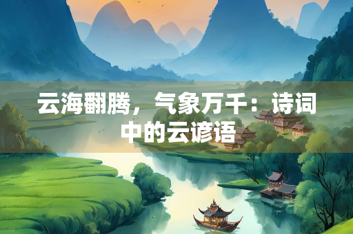 云海翻腾，气象万千：诗词中的云谚语