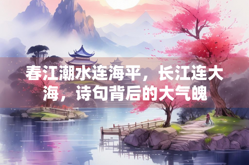 春江潮水连海平，长江连大海，诗句背后的大气魄