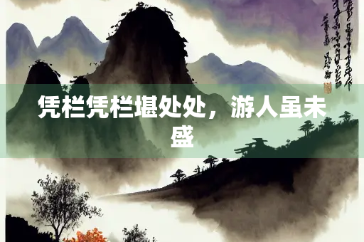 凭栏凭栏堪处处，游人虽未盛