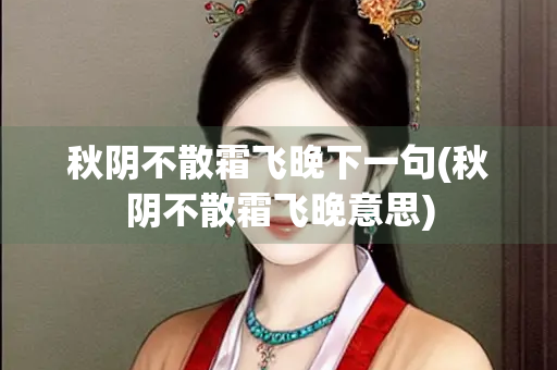 秋阴不散霜飞晚下一句(秋阴不散霜飞晚意思)