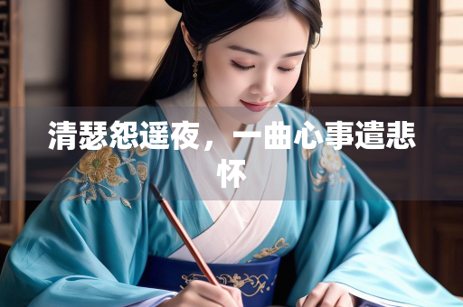 清瑟怨遥夜，一曲心事遣悲怀