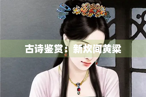 古诗鉴赏：新炊间黄粱