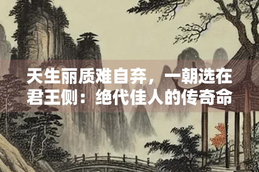 天生丽质难自弃，一朝选在君王侧：绝代佳人的传奇命运
