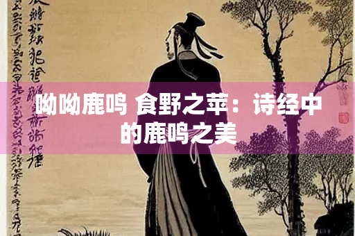 呦呦鹿鸣 食野之苹：诗经中的鹿鸣之美