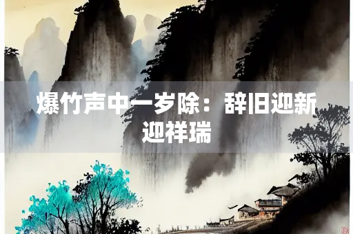 爆竹声中一岁除：辞旧迎新迎祥瑞