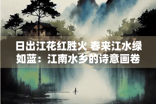 日出江花红胜火 春来江水绿如蓝：江南水乡的诗意画卷
