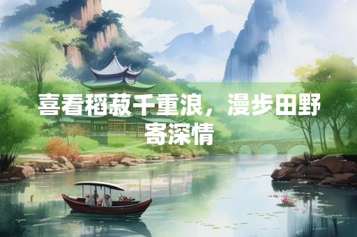 喜看稻菽千重浪，漫步田野寄深情