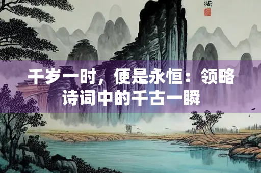 千岁一时，便是永恒：领略诗词中的千古一瞬