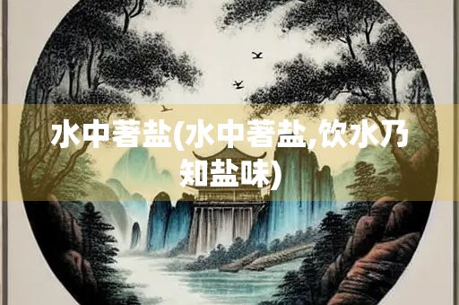 水中著盐(水中著盐,饮水乃知盐味)