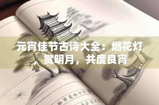 元宵佳节古诗大全：燃花灯，赏明月，共度良宵