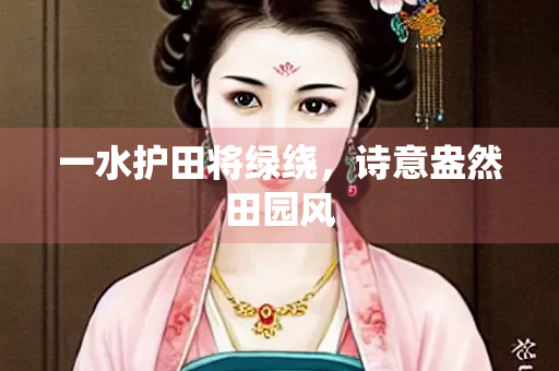一水护田将绿绕，诗意盎然田园风