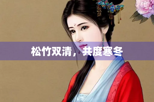 松竹双清，共度寒冬