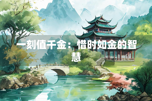 一刻值千金：惜时如金的智慧