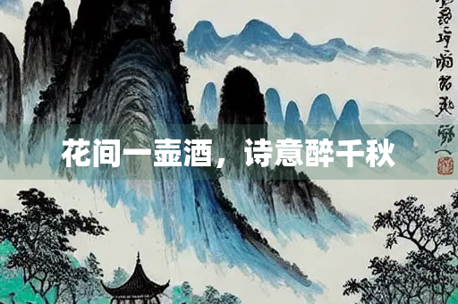 花间一壶酒，诗意醉千秋