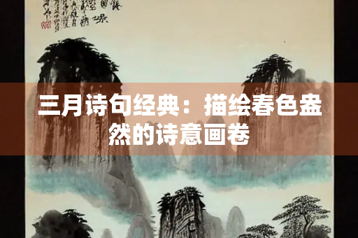 三月诗句经典：描绘春色盎然的诗意画卷