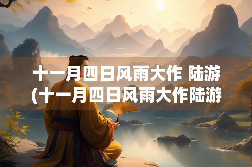 十一月四日风雨大作 陆游(十一月四日风雨大作陆游拼音版注音)