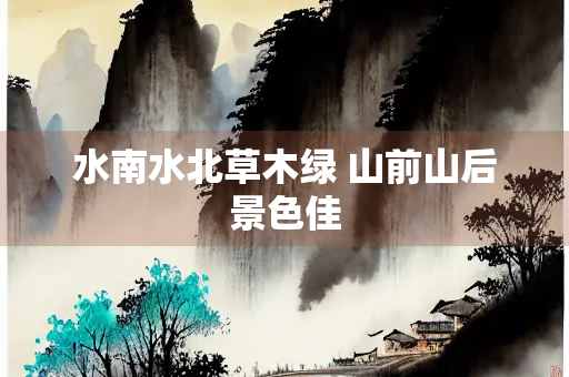 水南水北草木绿 山前山后景色佳