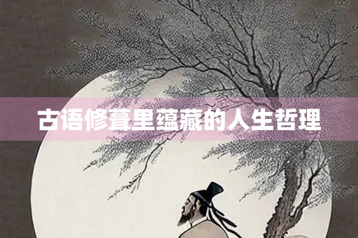 古语修葺里蕴藏的人生哲理