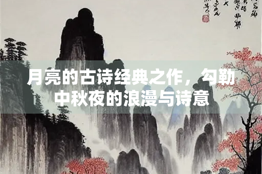 月亮的古诗经典之作，勾勒中秋夜的浪漫与诗意