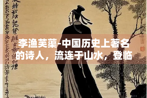 李渔芙蕖-中国历史上著名的诗人，流连于山水，登临于高峰，词韵与画境