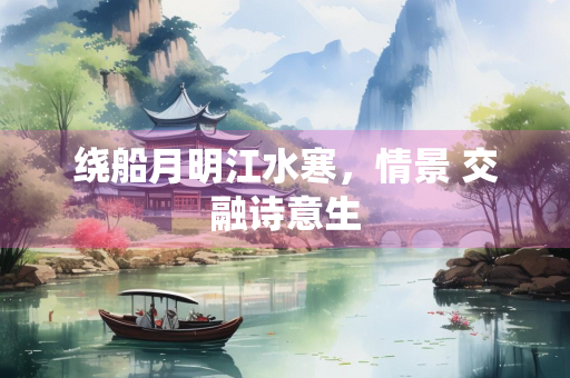绕船月明江水寒，情景 交融诗意生