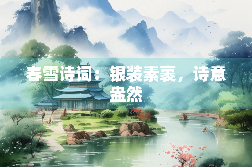 春雪诗词：银装素裹，诗意盎然