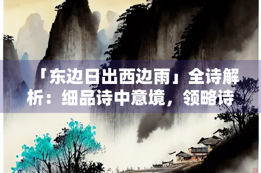 「东边日出西边雨」全诗解析：细品诗中意境，领略诗文之美