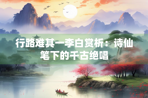行路难其一李白赏析：诗仙笔下的千古绝唱