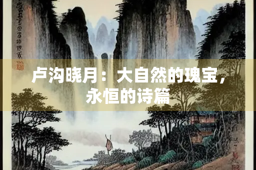 卢沟晓月：大自然的瑰宝，永恒的诗篇