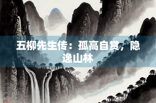 五柳先生传：孤高自赏，隐逸山林