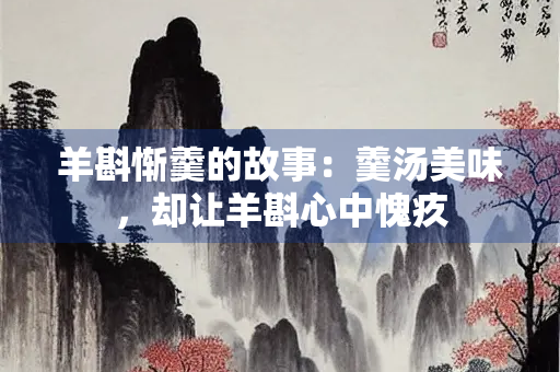羊斟惭羹的故事：羹汤美味，却让羊斟心中愧疚