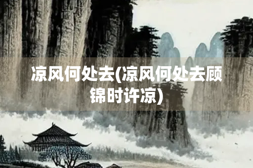 凉风何处去(凉风何处去顾锦时许凉)
