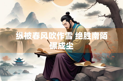 纵被春风吹作雪 绝胜南陌碾成尘