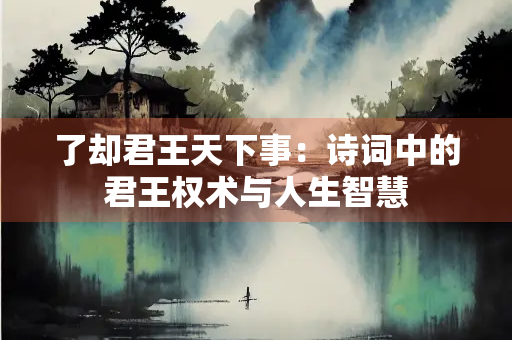 了却君王天下事：诗词中的君王权术与人生智慧
