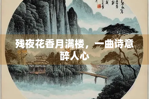 残夜花香月满楼，一曲诗意醉人心