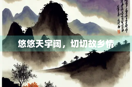 悠悠天宇阔，切切故乡情