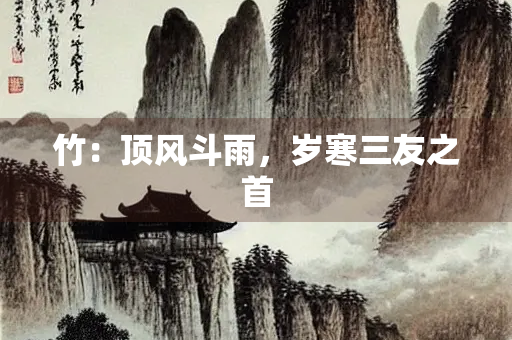 竹：顶风斗雨，岁寒三友之首
