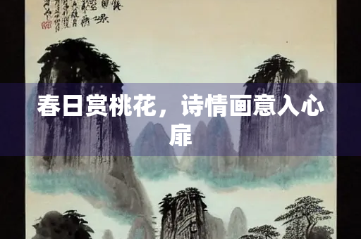 春日赏桃花，诗情画意入心扉