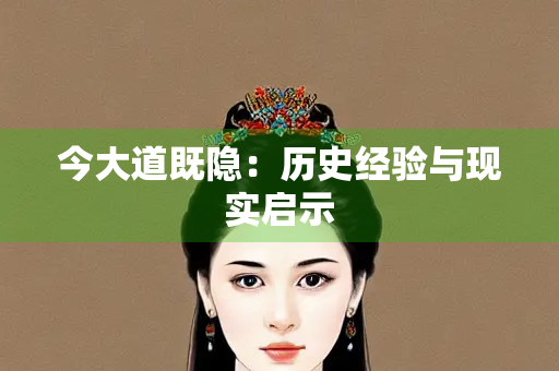 今大道既隐：历史经验与现实启示