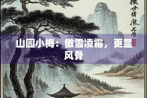 山园小梅：傲雪凌霜，更显风骨