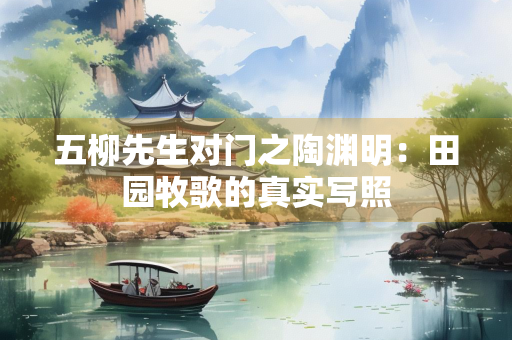 五柳先生对门之陶渊明：田园牧歌的真实写照