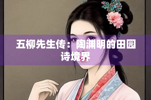 五柳先生传：陶渊明的田园诗境界