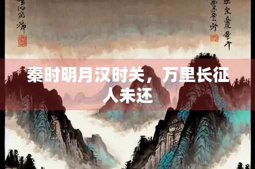 秦时明月汉时关，万里长征人未还