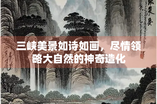 三峡美景如诗如画，尽情领略大自然的神奇造化