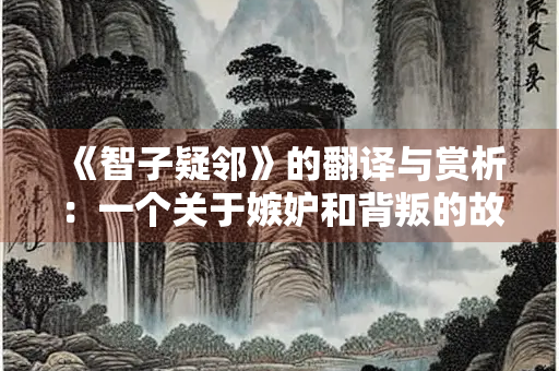 《智子疑邻》的翻译与赏析：一个关于嫉妒和背叛的故事